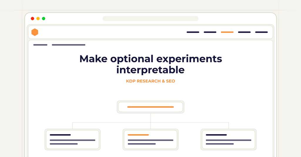 Symbolic review checklist for make optional experiments interpretable