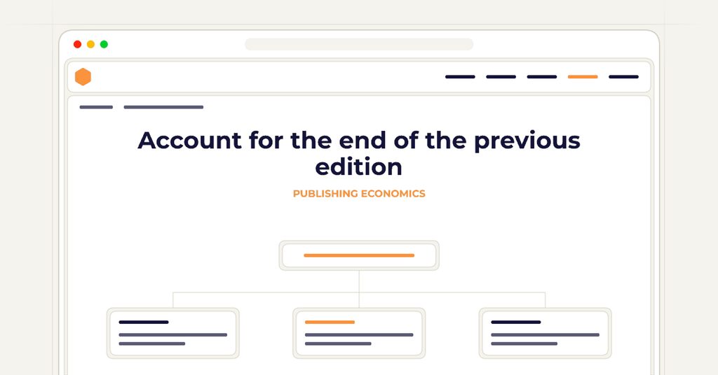 Symbolic review checklist for account for the end of the previous edition