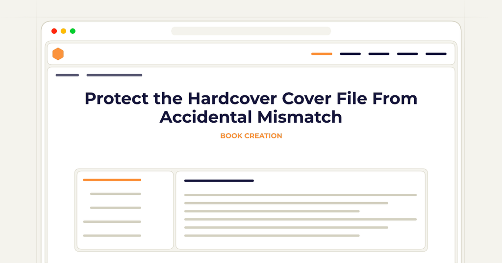 Symbolic review checklist for protect the hardcover cover file from accidental mismatch