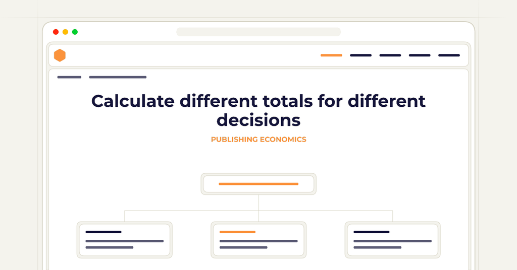 Symbolic review checklist for calculate different totals for different decisions