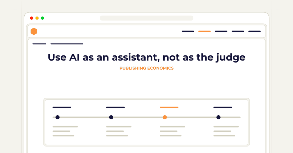 Symbolic review checklist for use ai as an assistant, not as the judge