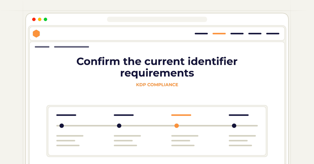 Symbolic publishing workflow for confirm the current identifier requirements