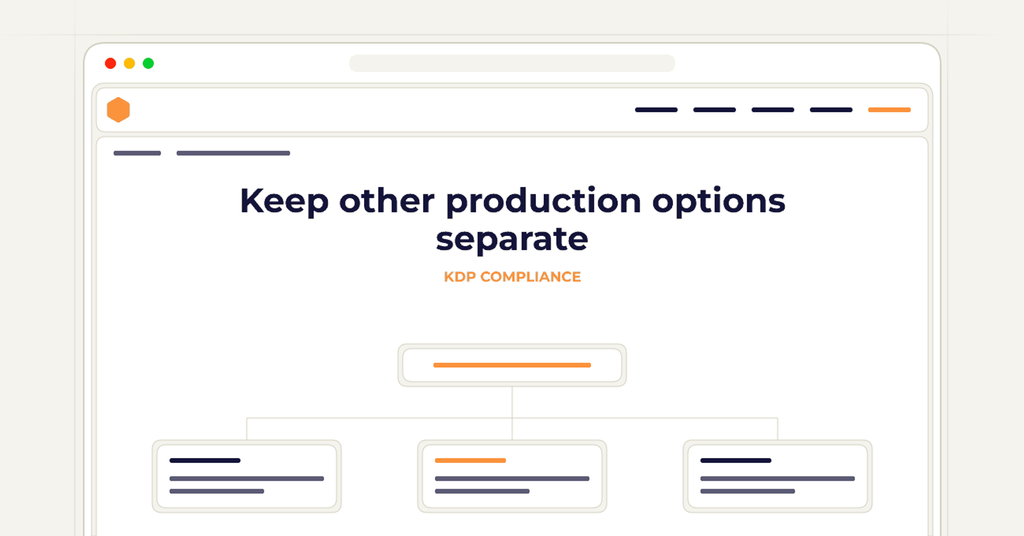Symbolic review checklist for keep other production options separate