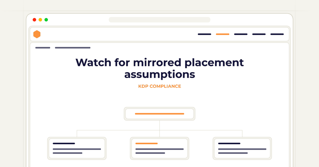 Symbolic review checklist for watch for mirrored placement assumptions
