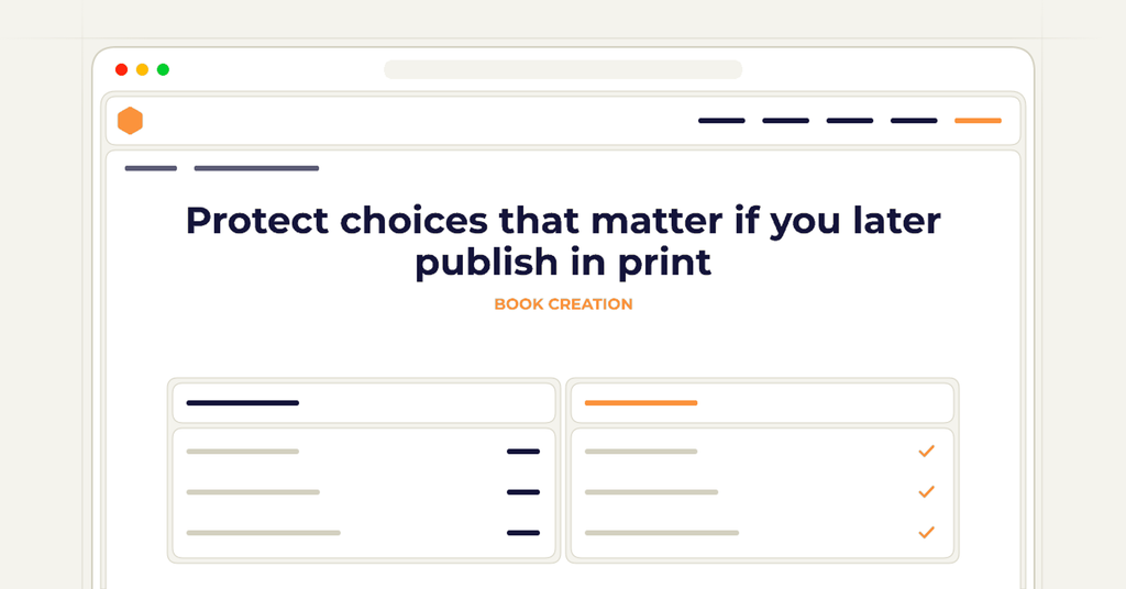 Symbolic review checklist for protect choices that matter if you later publish in print