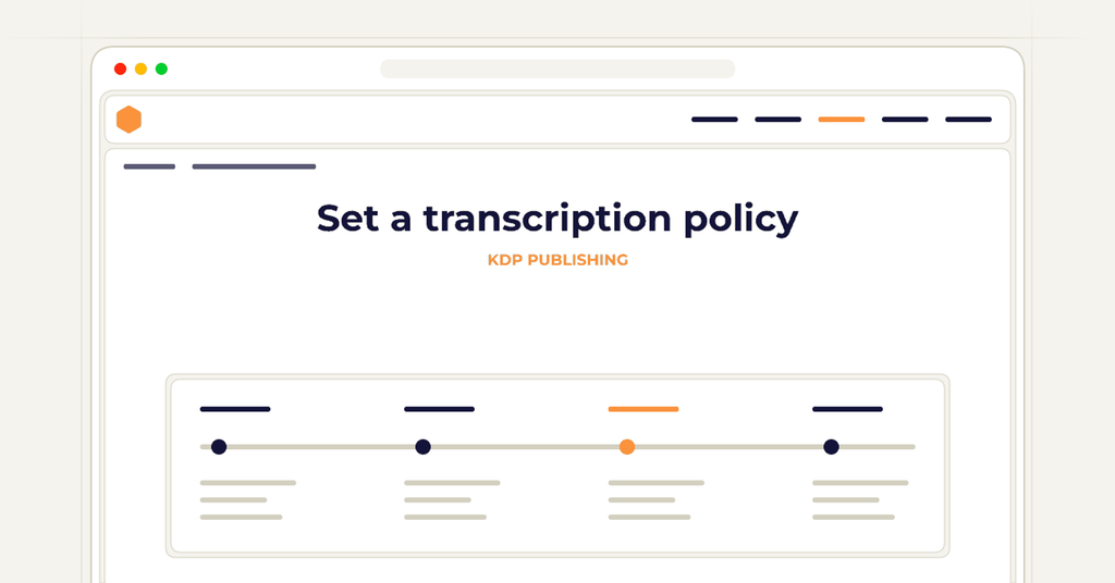 Symbolic review checklist for set a transcription policy