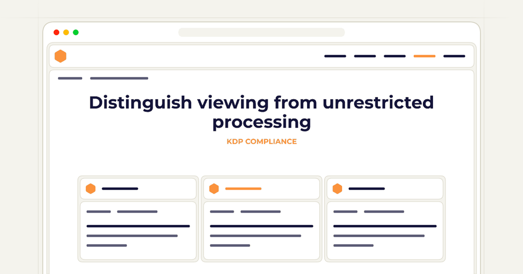 Symbolic publishing workflow for distinguish viewing from unrestricted processing
