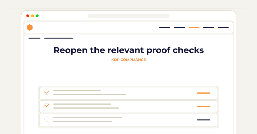 Symbolic review checklist for reopen the relevant proof checks
