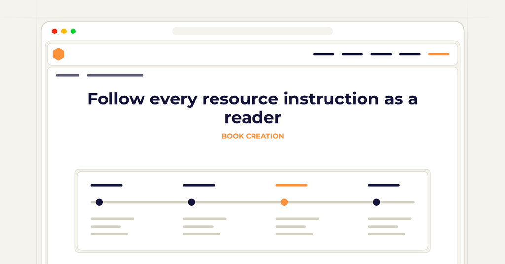 Symbolic review checklist for follow every resource instruction as a reader