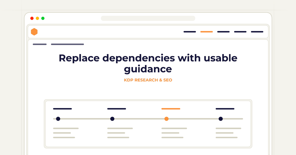 Symbolic publishing workflow for replace dependencies with usable guidance