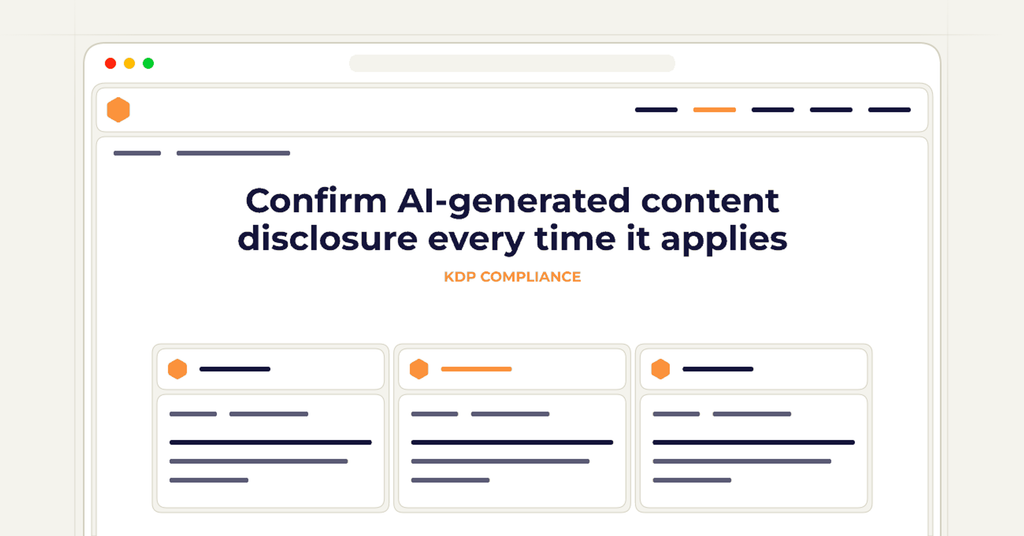 Symbolic publishing workflow for confirm ai-generated content disclosure every time it applies