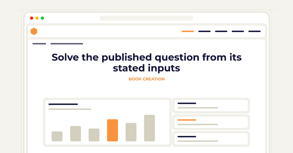 Symbolic publishing workflow for solve the published question from its stated inputs
