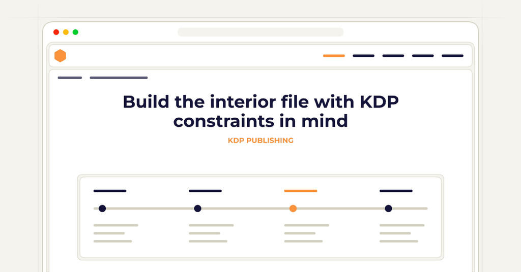 Symbolic review checklist for build the interior file with kdp constraints in mind