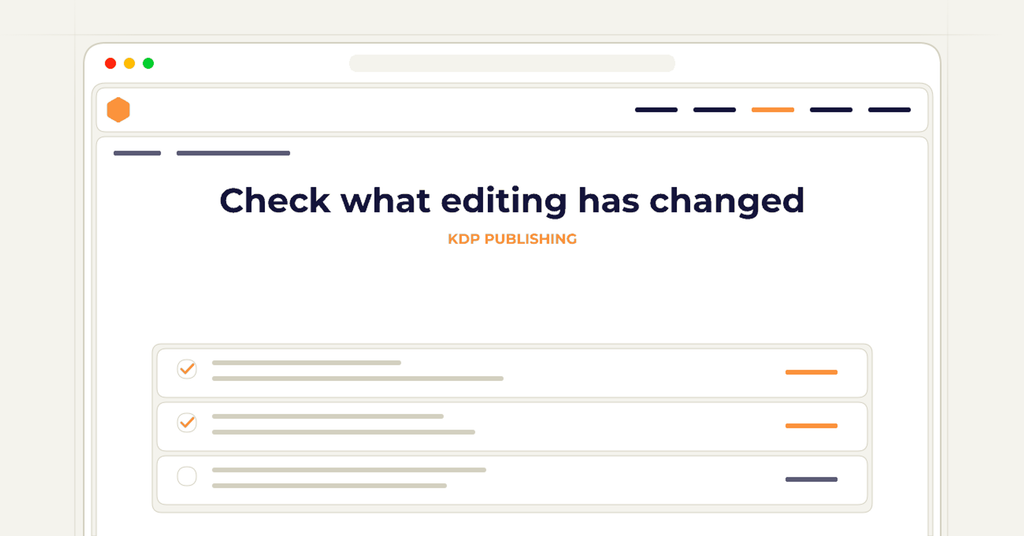 Symbolic review checklist for check what editing has changed