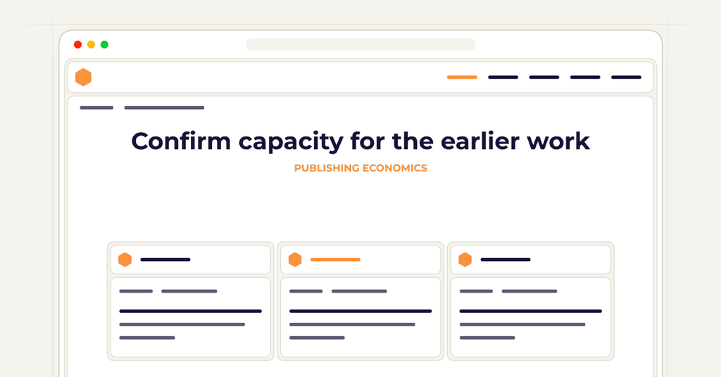 Symbolic review checklist for confirm capacity for the earlier work