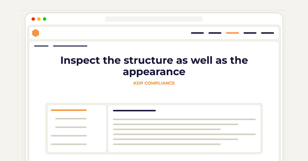 Symbolic publishing workflow for inspect the structure as well as the appearance