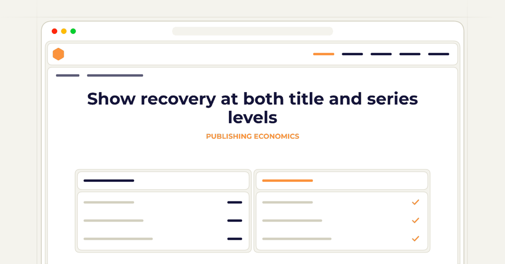 Symbolic review checklist for show recovery at both title and series levels