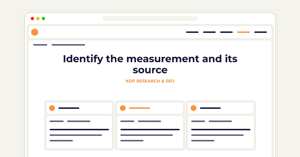 Symbolic publishing workflow for identify the measurement and its source