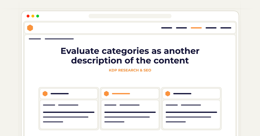 Symbolic review checklist for evaluate categories as another description of the content