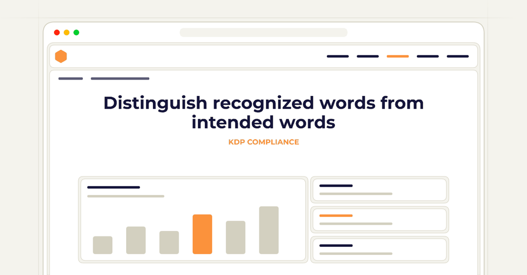 Symbolic publishing workflow for distinguish recognized words from intended words