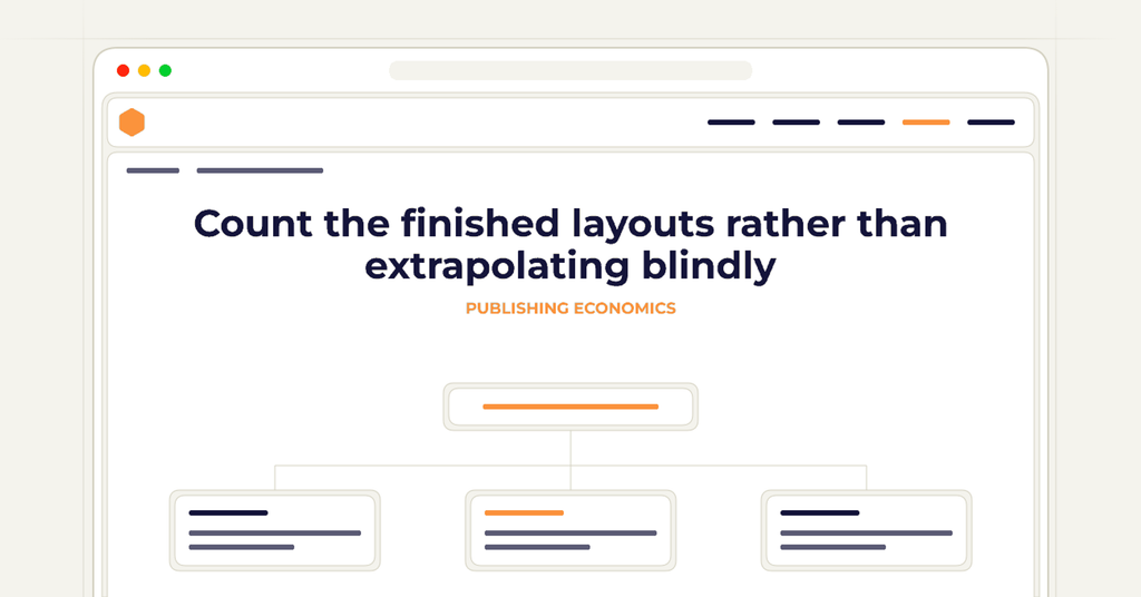 Symbolic review checklist for count the finished layouts rather than extrapolating blindly