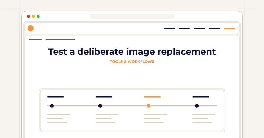 Symbolic review checklist for test a deliberate image replacement