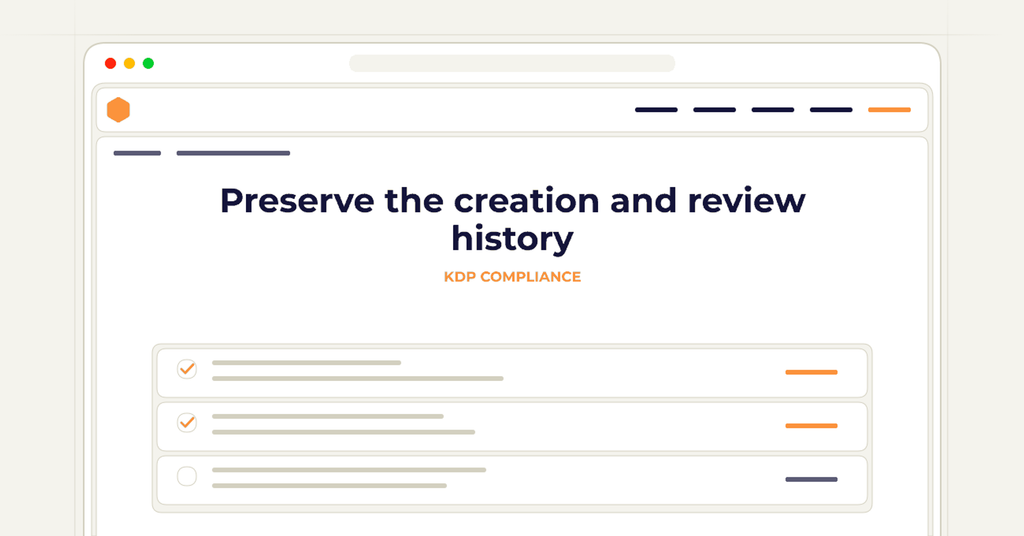 Symbolic publishing workflow for preserve the creation and review history