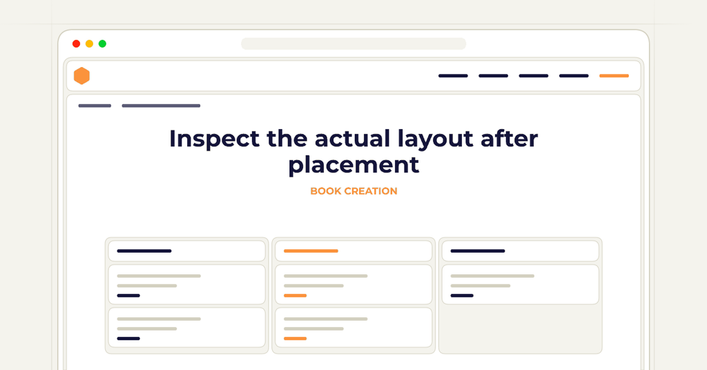 Symbolic review checklist for inspect the actual layout after placement