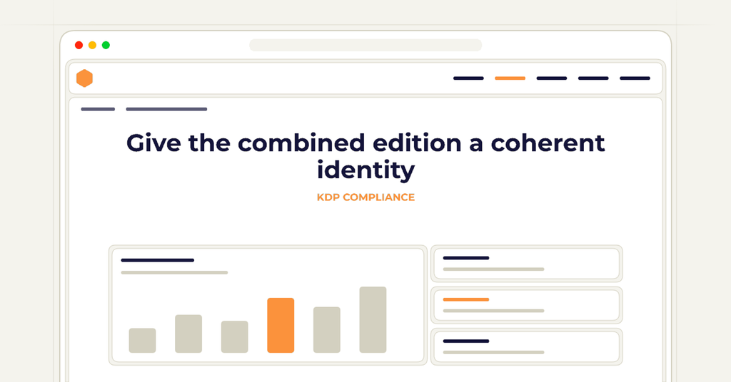 Symbolic publishing workflow for give the combined edition a coherent identity