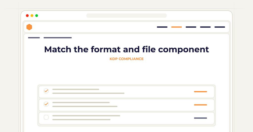 Symbolic publishing workflow for match the format and file component