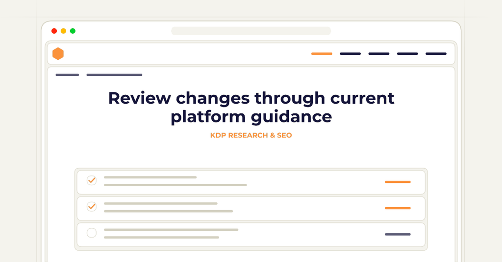 A symbolic browser checklist illustrating how to review changes through current platform guidance.