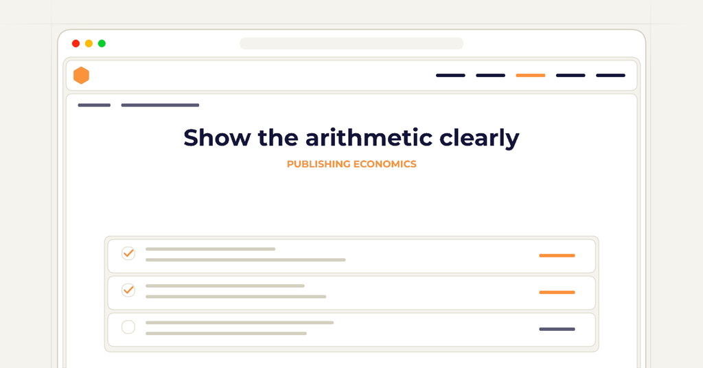 A symbolic browser workflow illustrating how to show the arithmetic clearly.