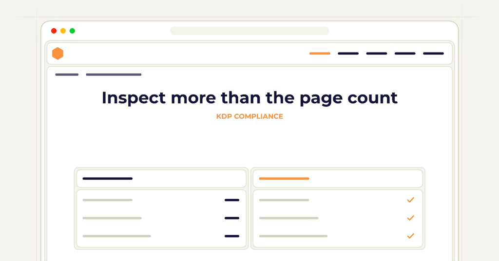 A symbolic browser checklist illustrating how to inspect more than the page count.