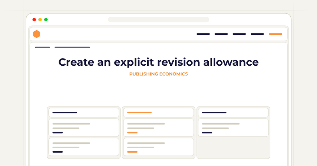A symbolic browser workflow illustrating how to create an explicit revision allowance.