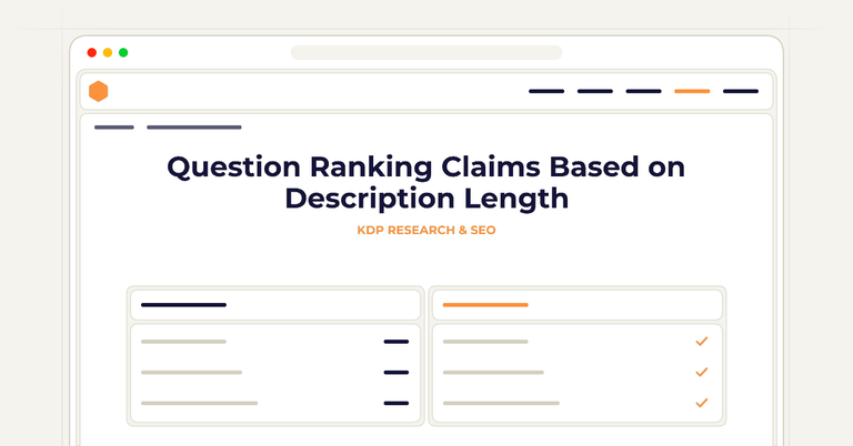 Question Ranking Claims Based on Description Length
