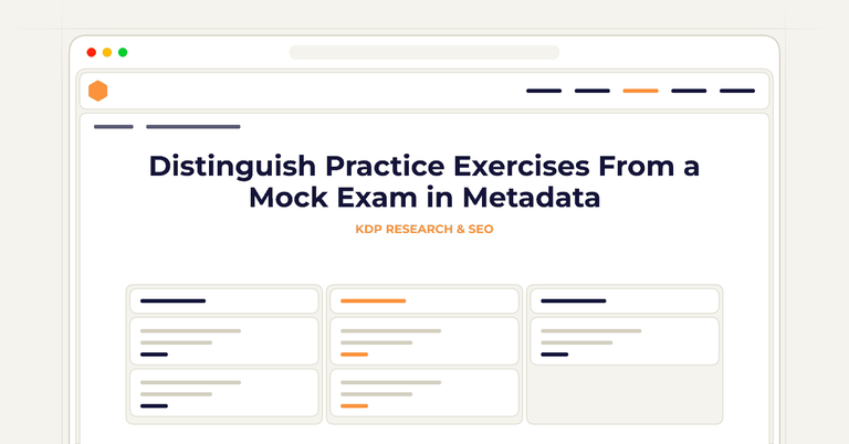 Distinguish Practice Exercises From a Mock Exam in Metadata