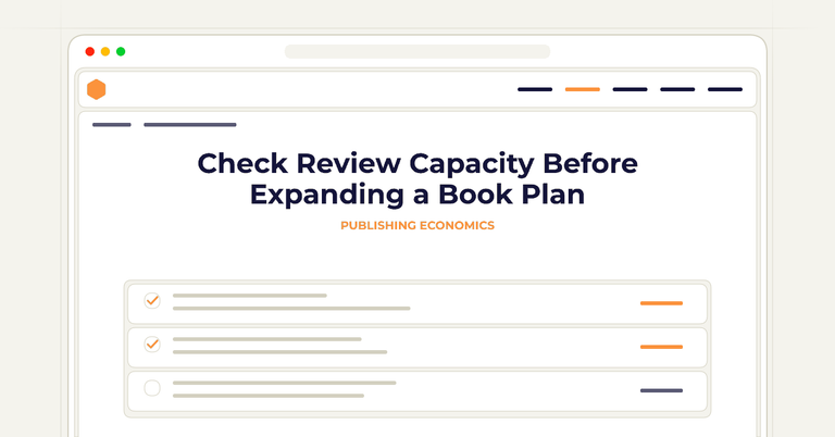 Check Review Capacity Before Expanding a Book Plan