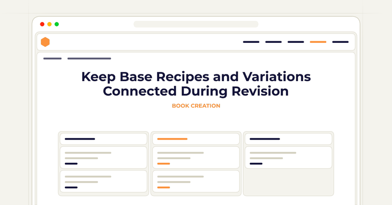 Keep Base Recipes and Variations Connected During Revision