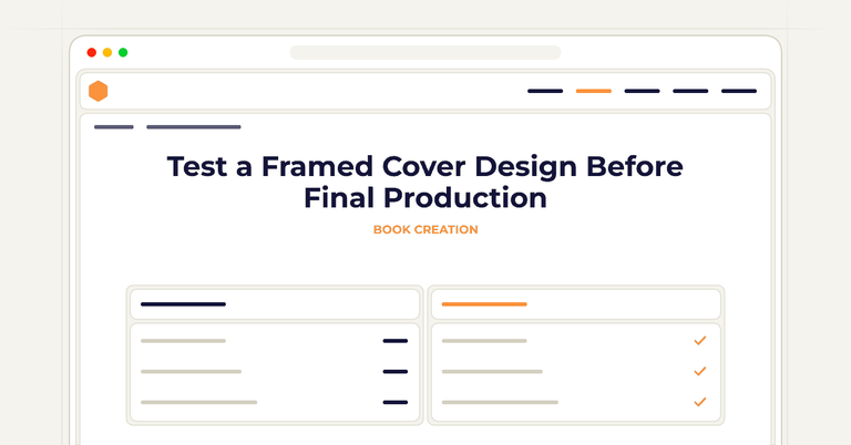 Test a Framed Cover Design Before Final Production