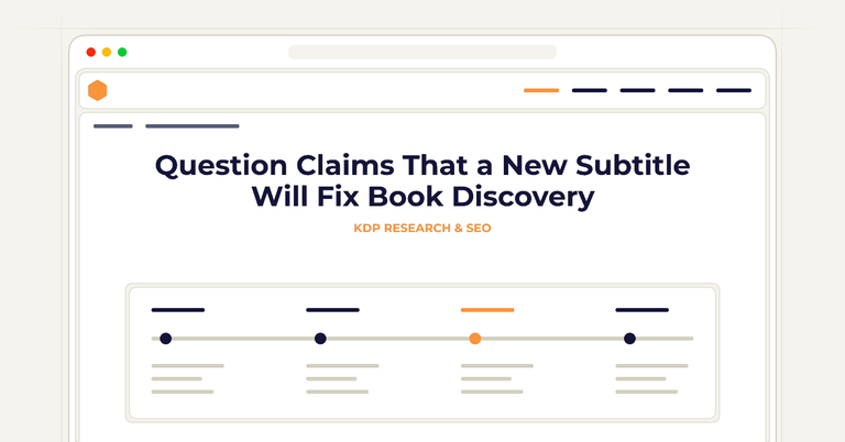 Question Claims That a New Subtitle Will Fix Book Discovery
