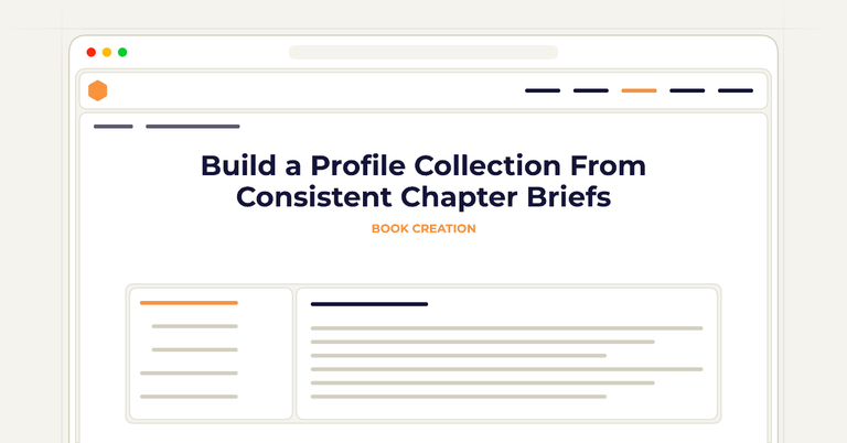Build a Profile Collection From Consistent Chapter Briefs