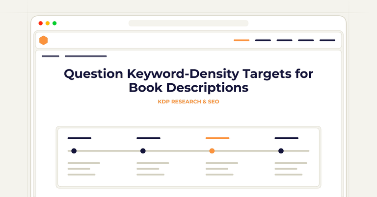 Question Keyword-Density Targets for Book Descriptions