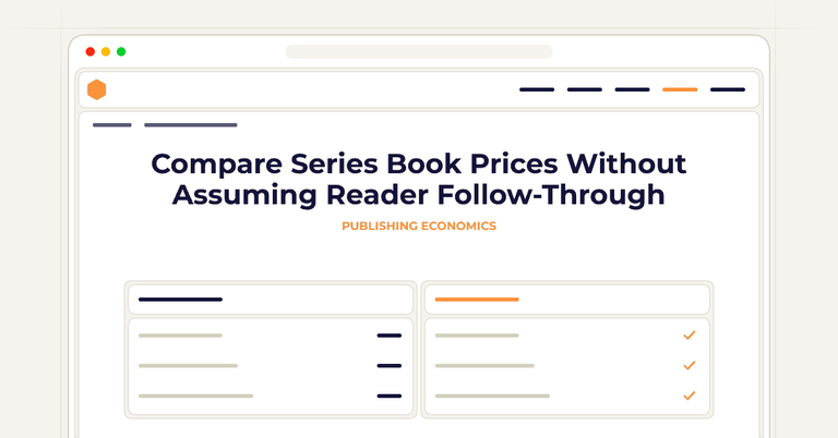 Compare Series Book Prices Without Assuming Reader Follow-Through