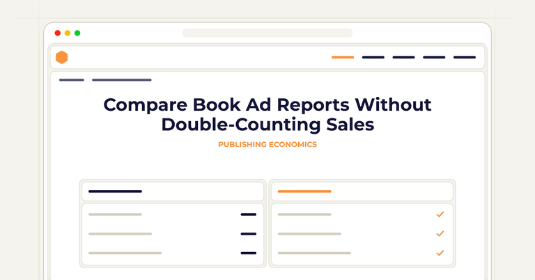 Compare Book Ad Reports Without Double-Counting Sales
