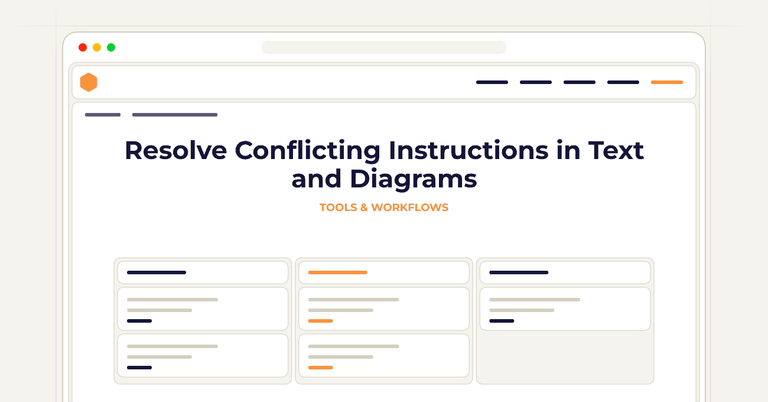 Resolve Conflicting Instructions in Text and Diagrams