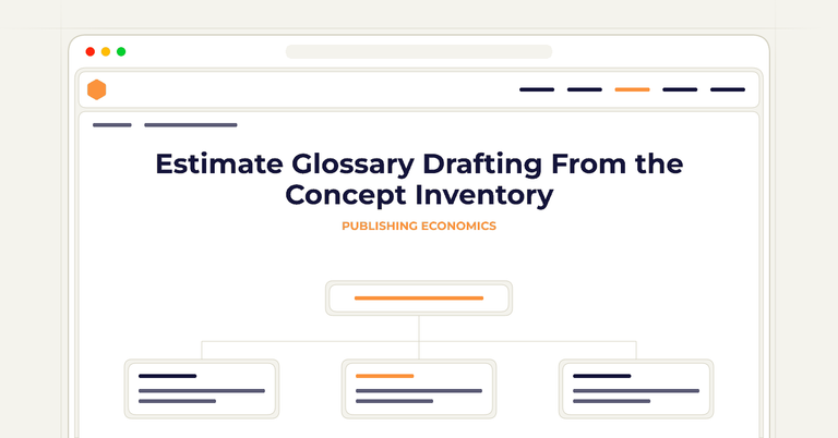Estimate Glossary Drafting From the Concept Inventory