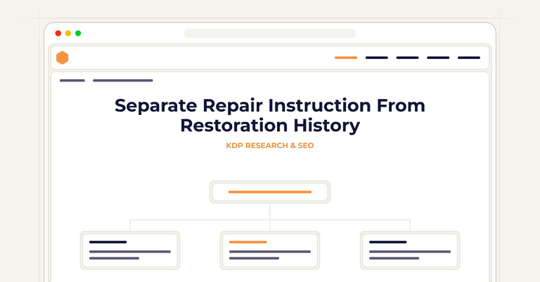Separate Repair Instruction From Restoration History