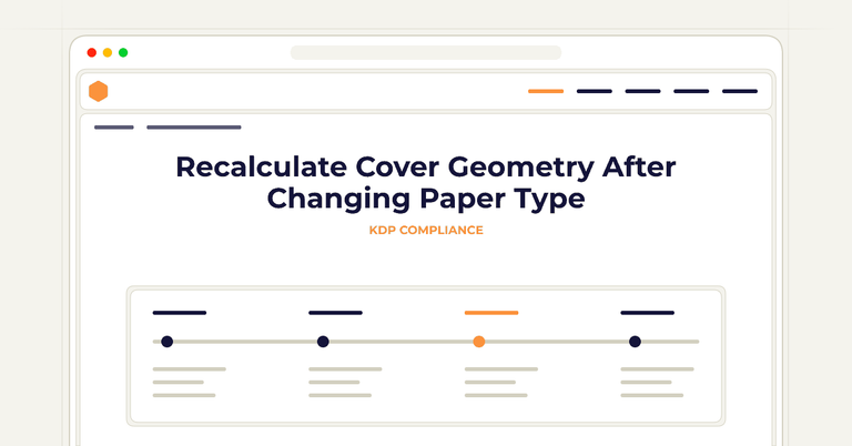 Recalculate Cover Geometry After Changing Paper Type