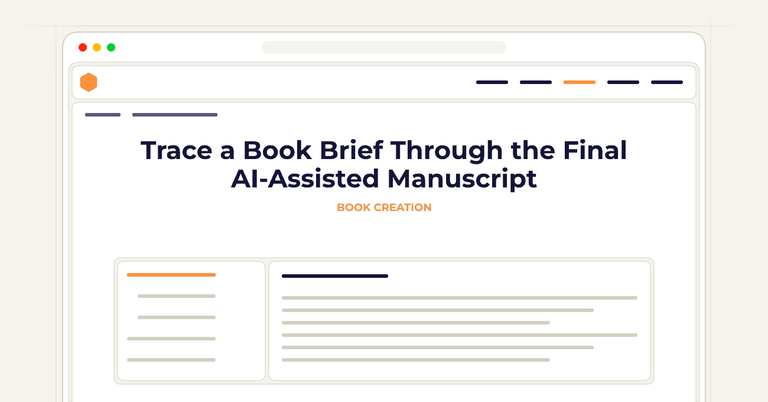 Trace a Book Brief Through the Final AI-Assisted Manuscript
