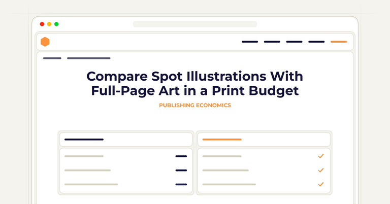 Compare Spot Illustrations With Full-Page Art in a Print Budget